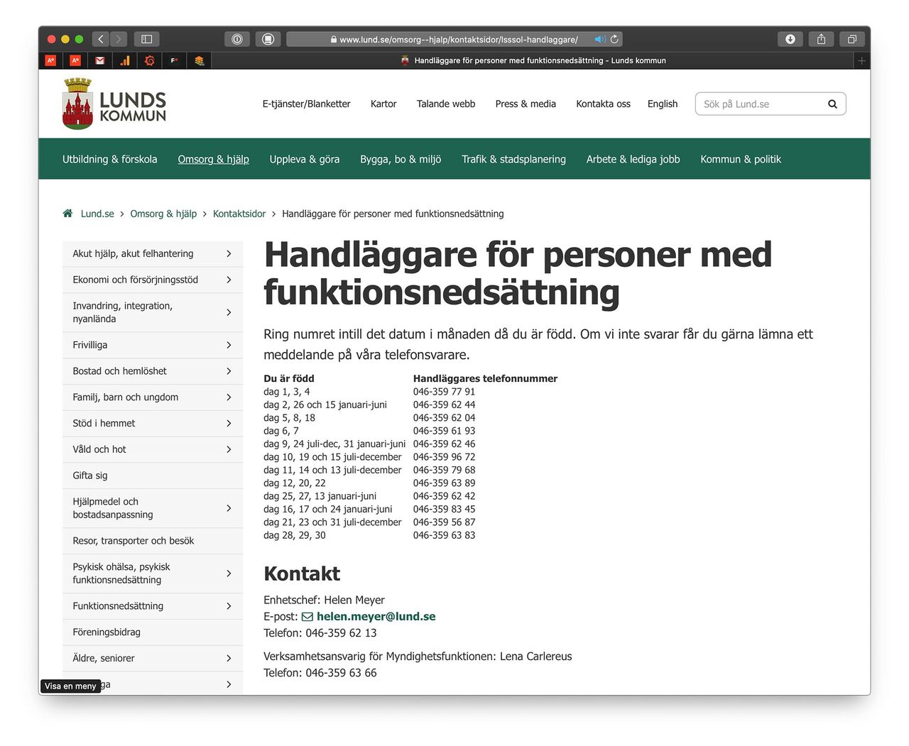 Lunds kommun klurar till det för funktionsnedsatta