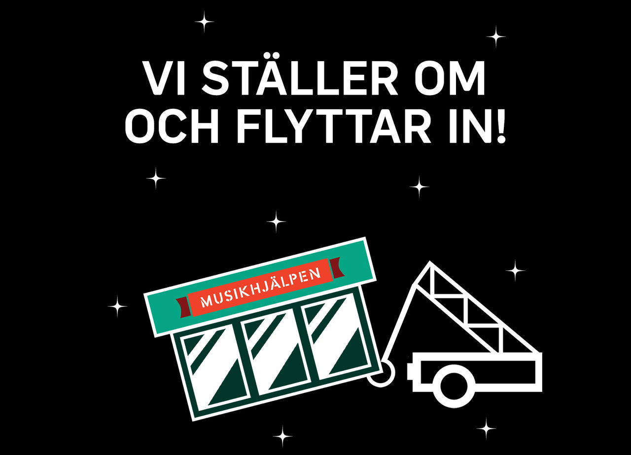 Årets Musikhjälpen byter plats