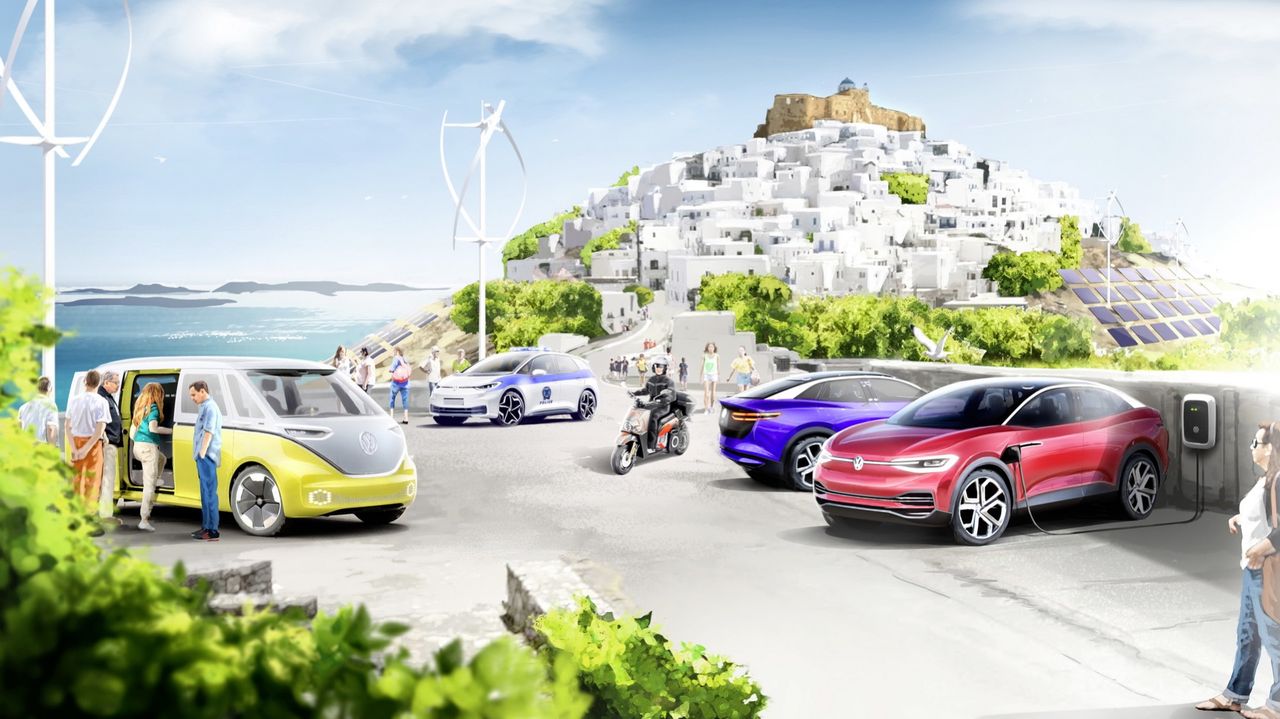 Volkswagen ska göra om grekisk ö till elfordonsparadis