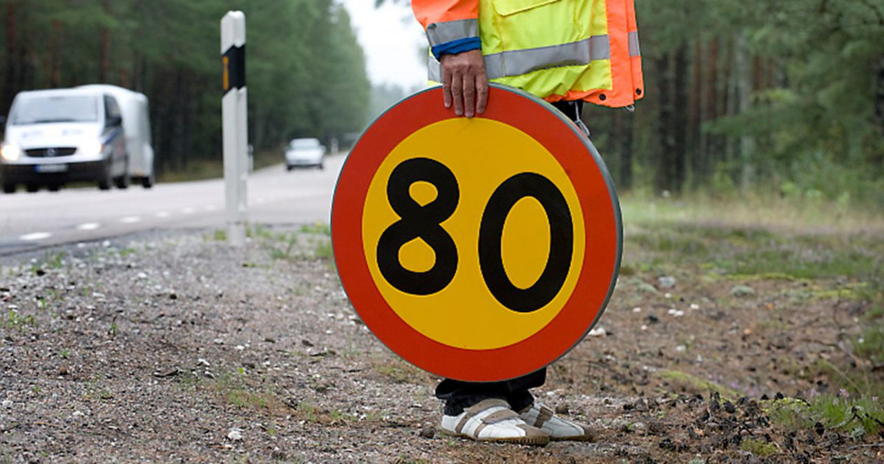 121 mil svensk väg får sänkt hastighet