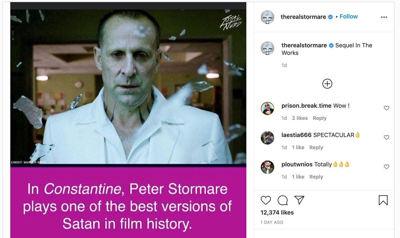Peter Stormare verkar bekräfta Constantine 2