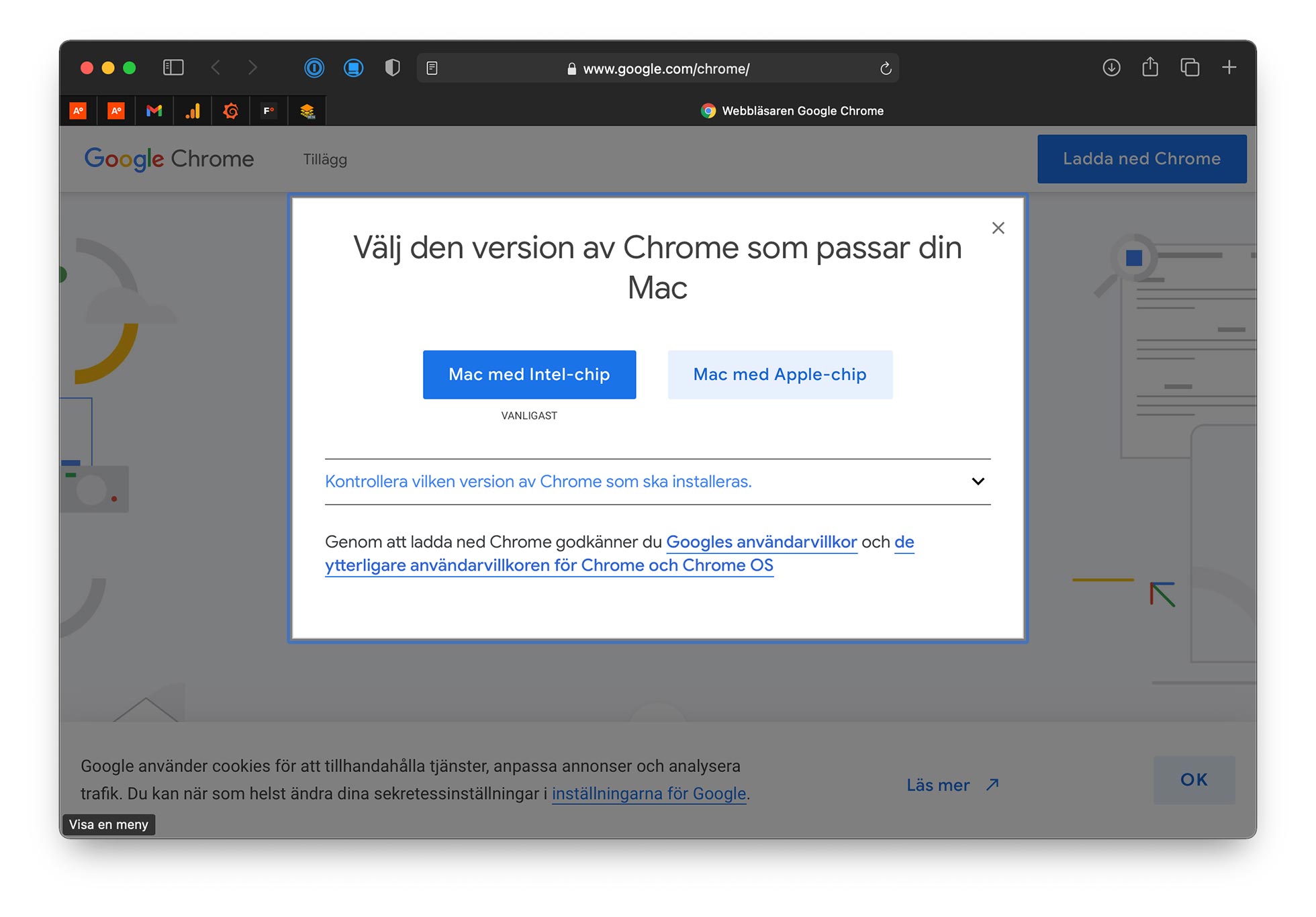 Chrome finns nu för Apple M1 Snabbt jobbat Google!