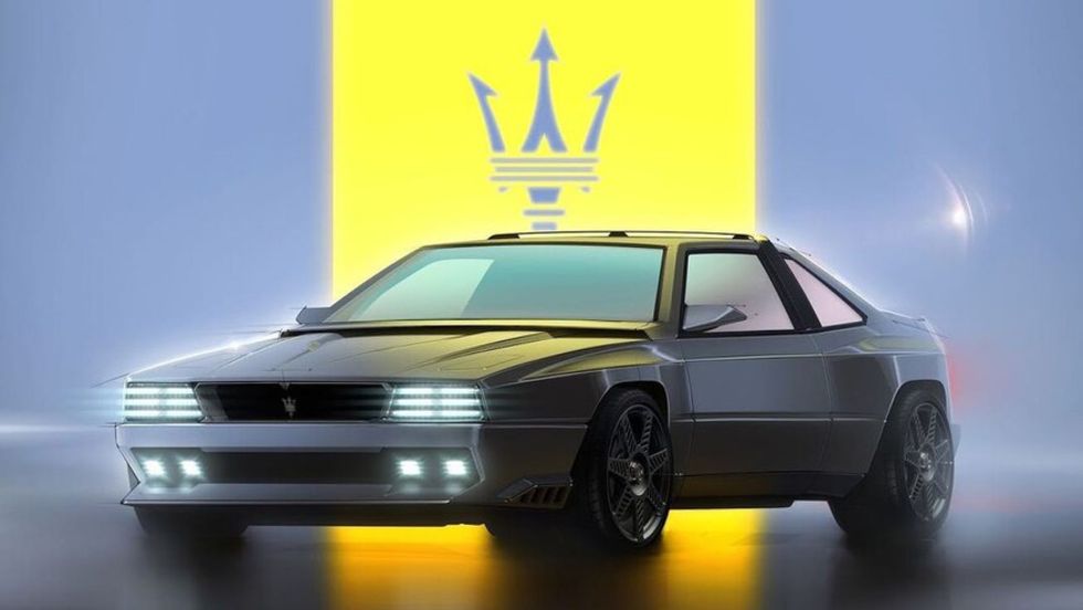 Modern tolkning av Maserati Shamal. Med 80-tals retrovibbar. | Feber / Bil