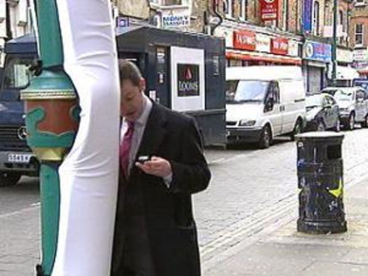 Vadderade lykstolpar i London