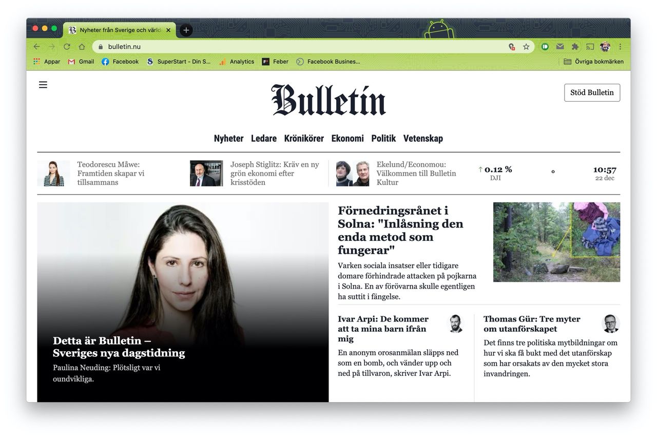 Nu lanseras Bulletin