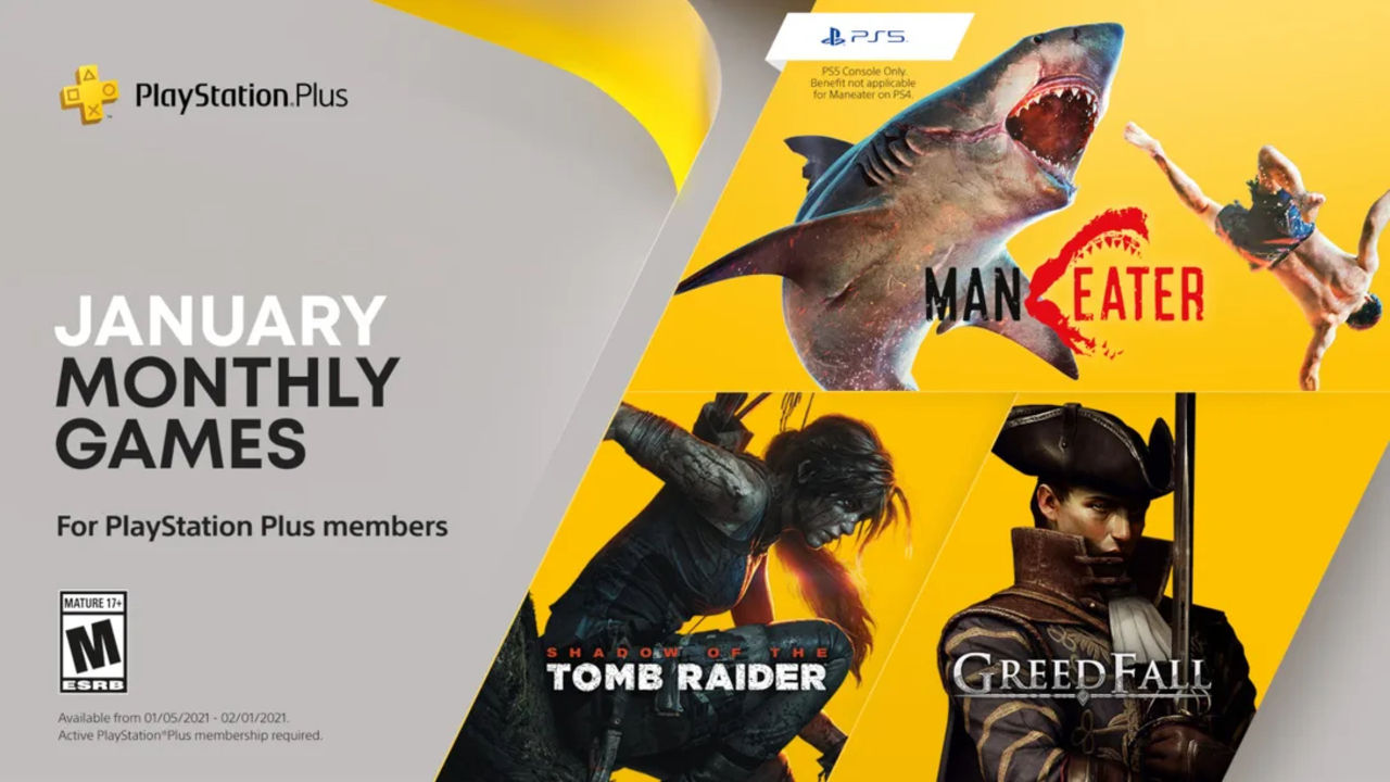 Maneater och Tomb Raider till PlayStation Plus