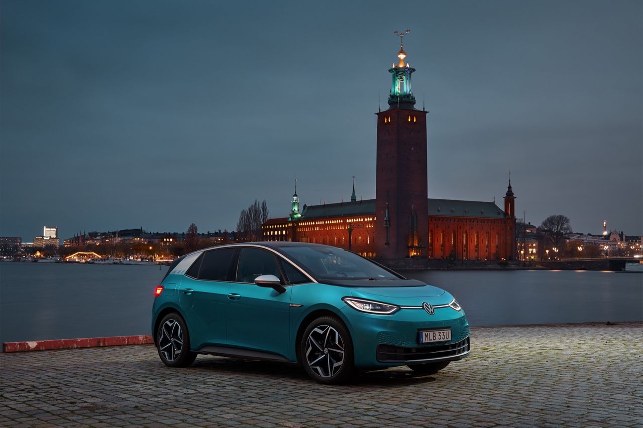 Volkswagen ID.3 blev Sveriges mest sålda elbil 2020