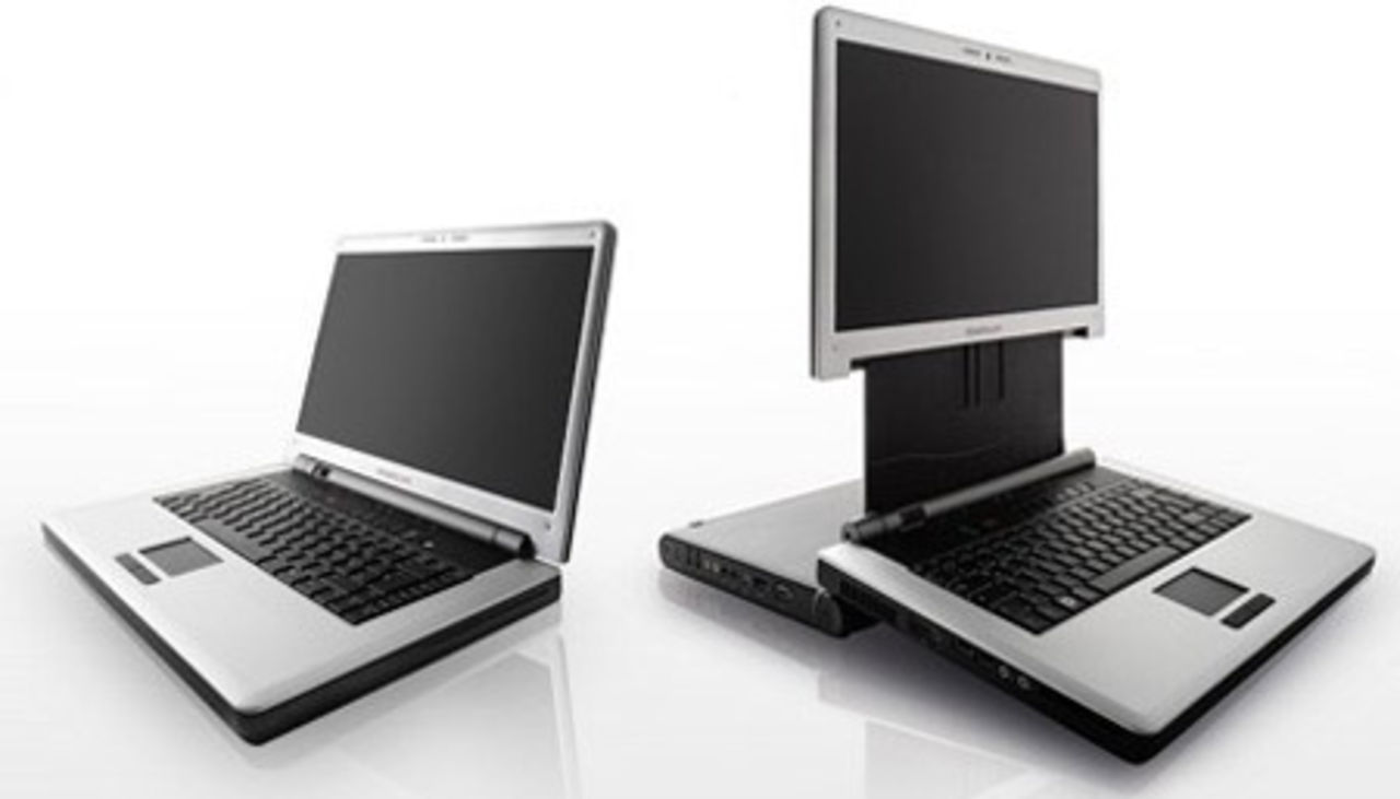 Laptop med lång hals