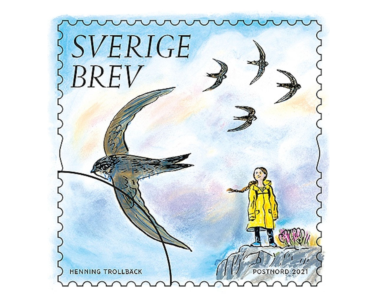 Greta Thunberg blir frimärke