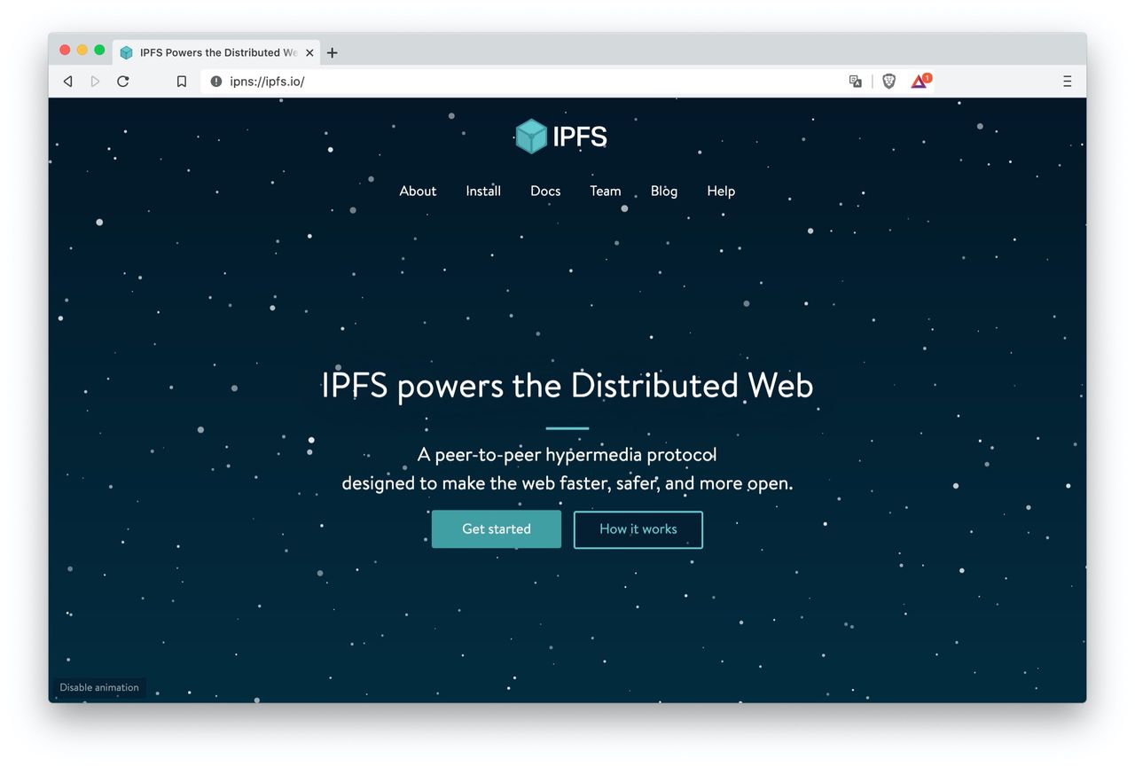 Webbläsaren Brave får stöd för IPFS-protokollet