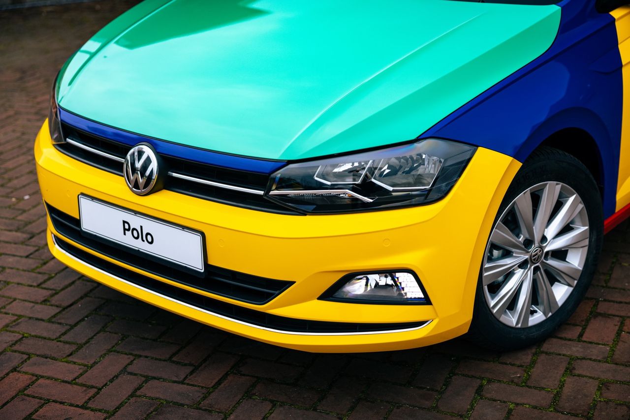 yellow vw polo