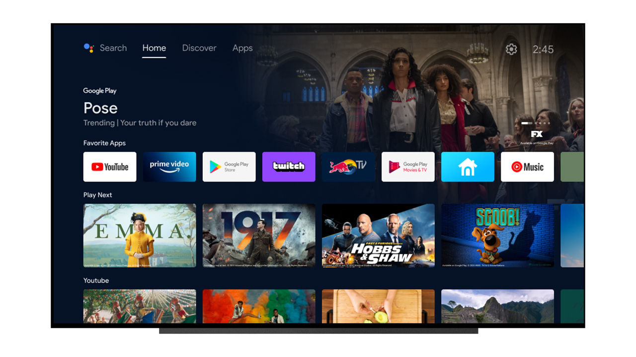 Google uppdaterar Android TV med nytt gränssnitt