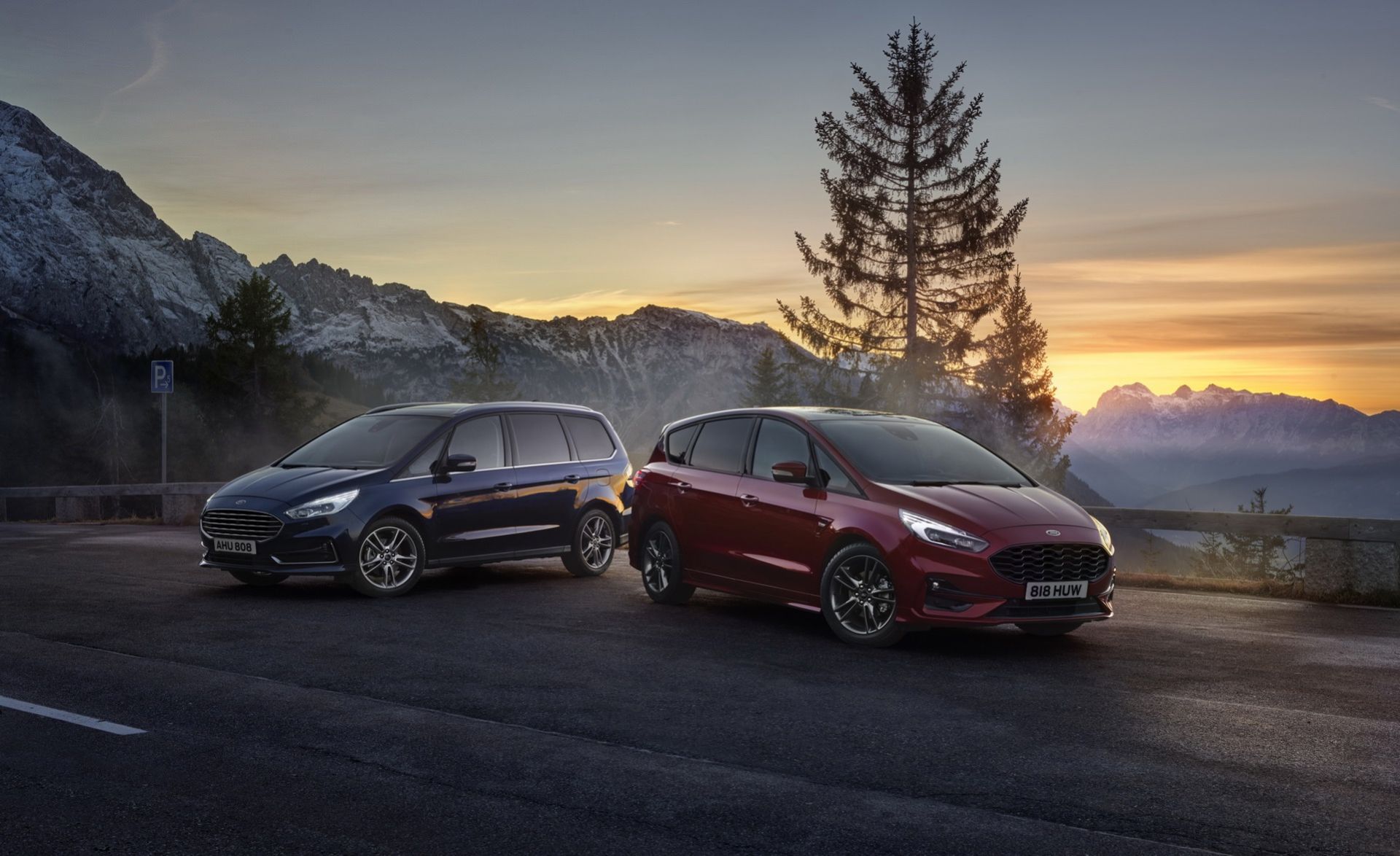 Ford S-Max och Galaxy nu även som hybrider