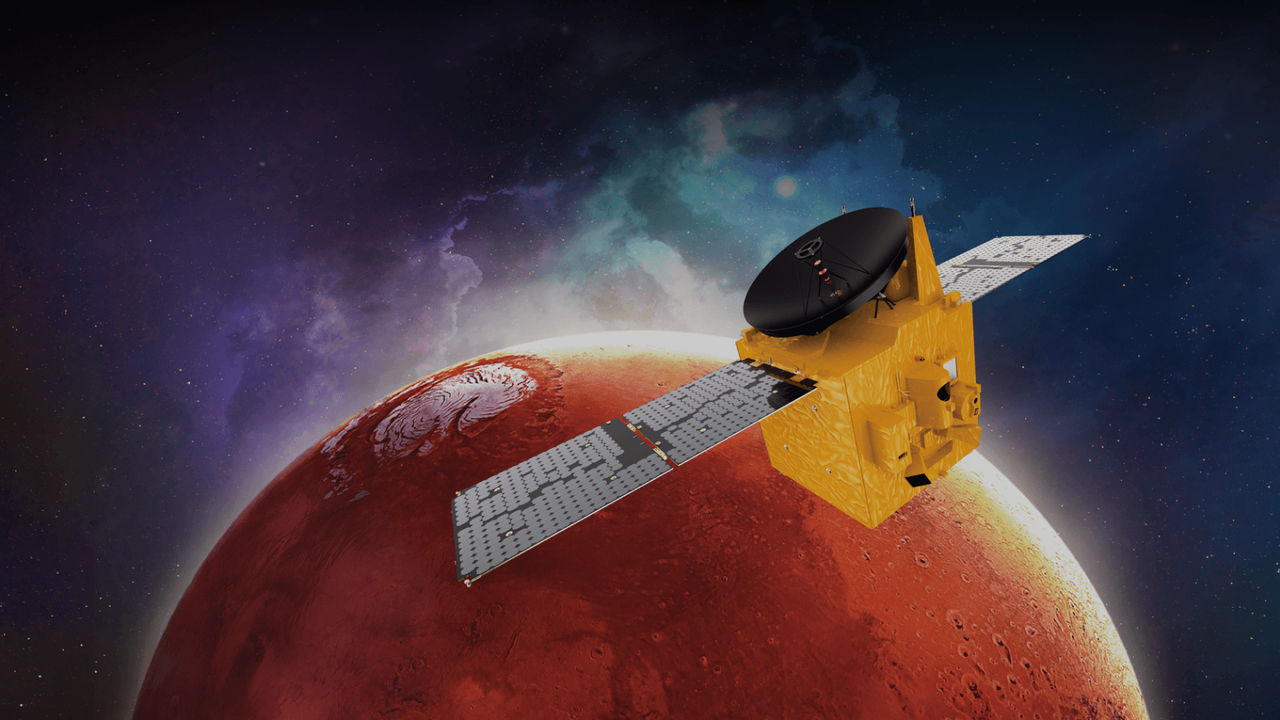 Hope lyckades lägga sig i omloppsbana runt Mars