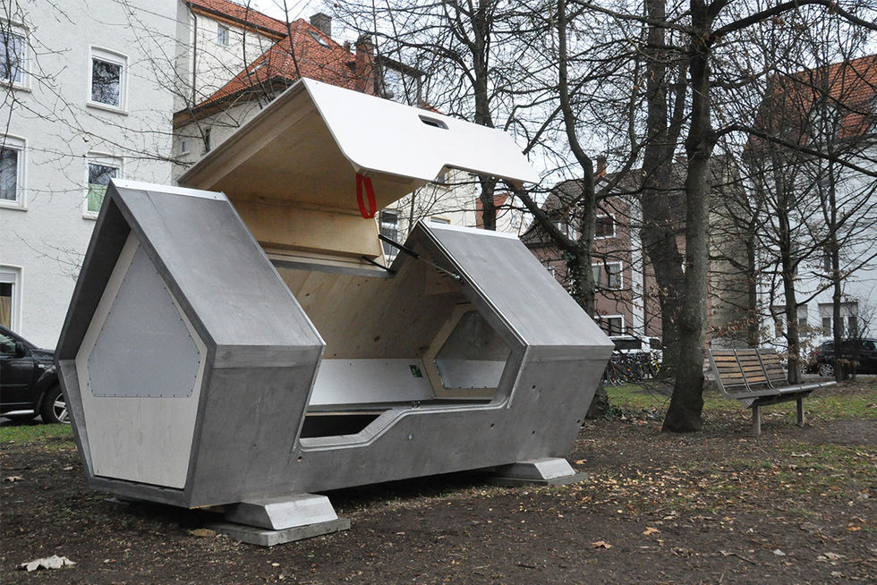 Tysk stad testar kojor för hemlösa