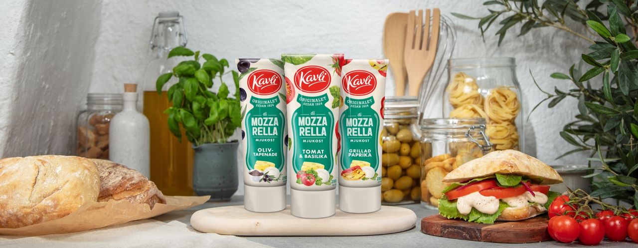 Kavli presenterar Mozzarella på tub