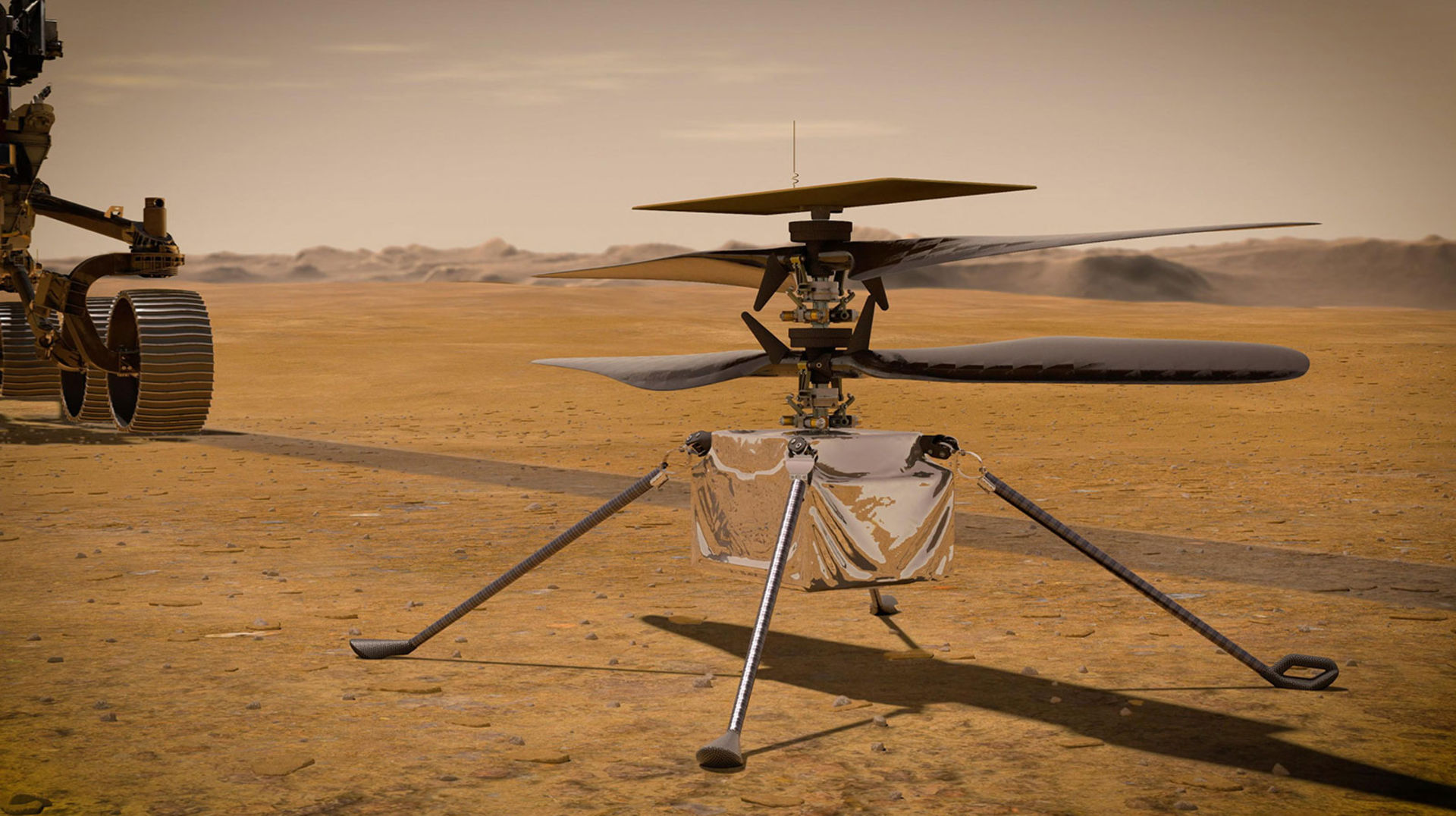 NASA:s Mars-helikopter har hört av sig hem