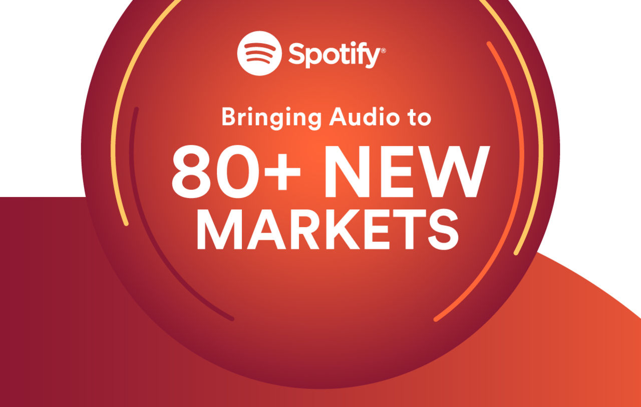Spotify lanseras på över 80 nya marknader