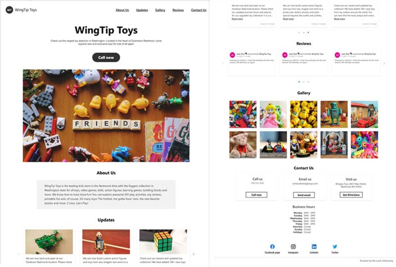 Microsoft lanserar tjänst för att bygga webbsajter
