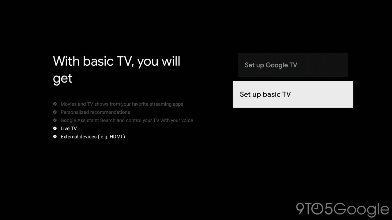 Google TV kommer att få ett basic-läge