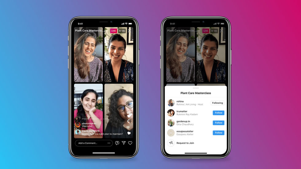 Instagram börjar rulla ut Live Rooms