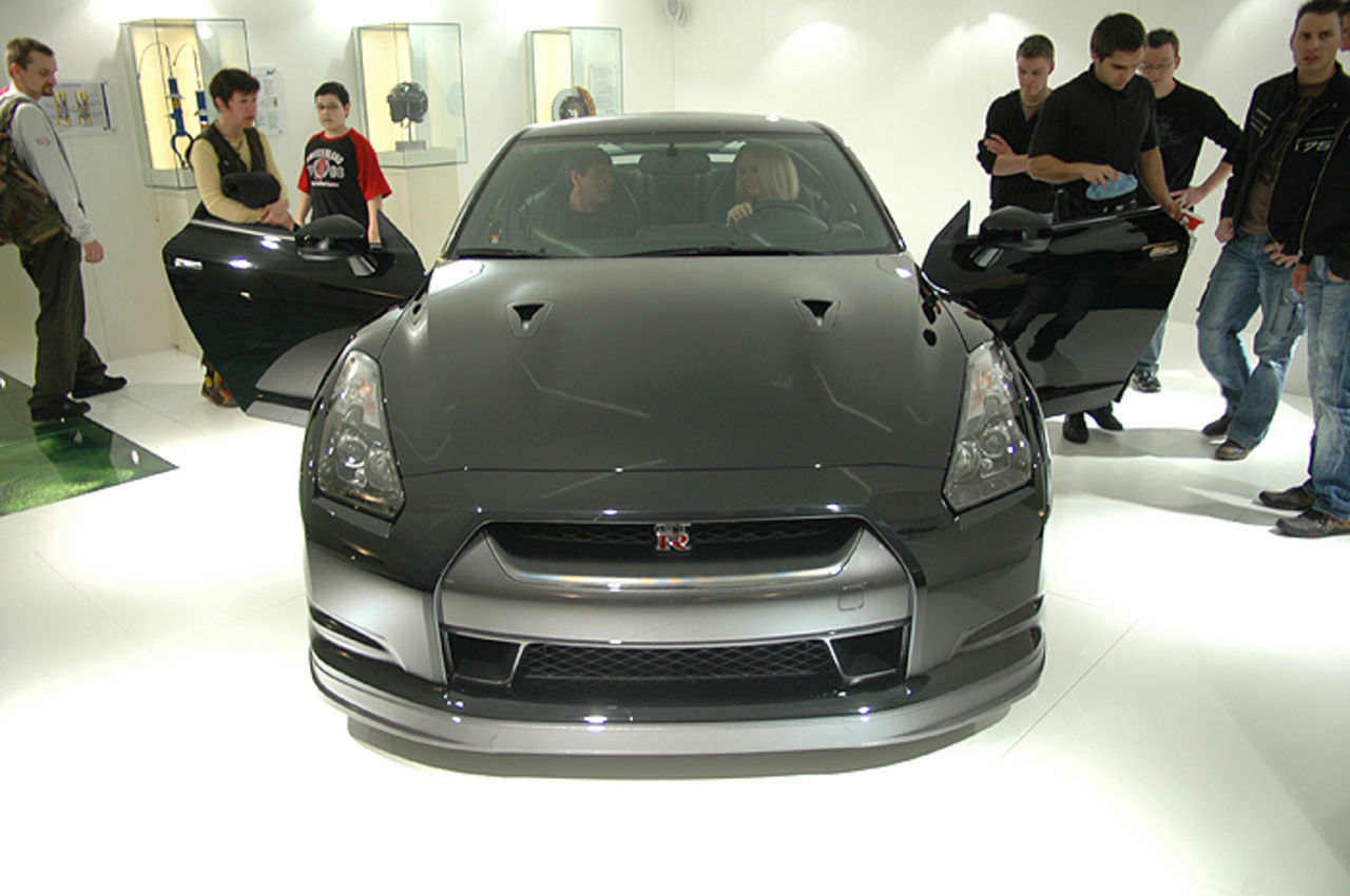 Från VIP-visningen av Nissan GTR i Genève