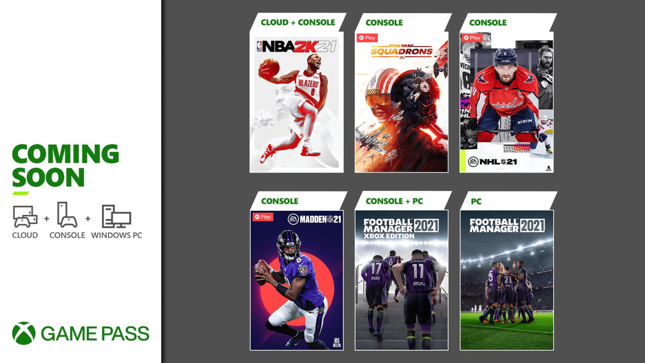 Microsoft fyller Game Pass-biblioteket med sport i mars