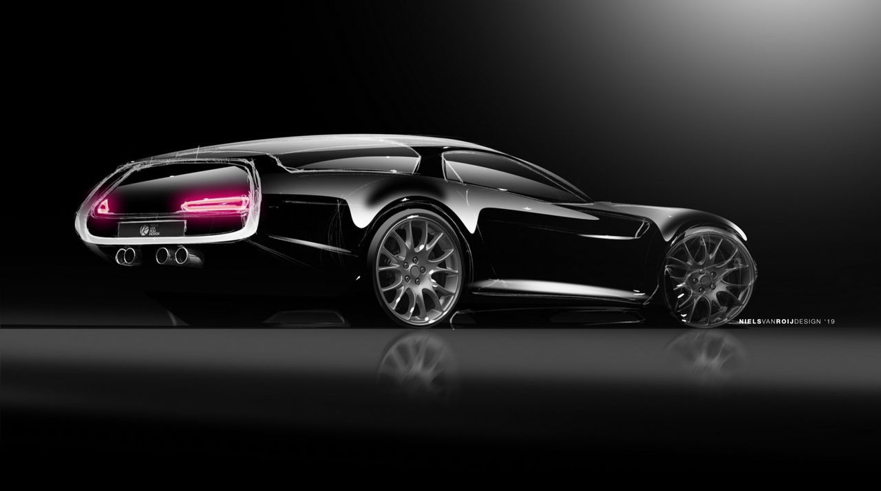 Niels Van Roij visar hyllning till Ferrari Daytona Shooting Brake