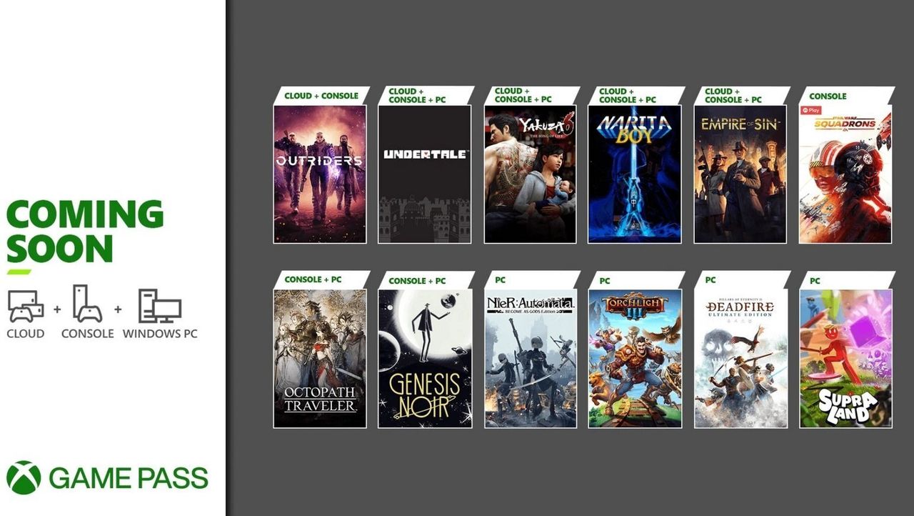 Microsoft fyller på Game Pass med fler titlar