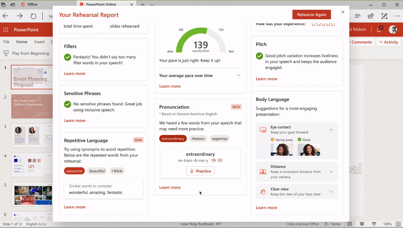 PowerPoint Presenter Coach släpps till dator och mobil