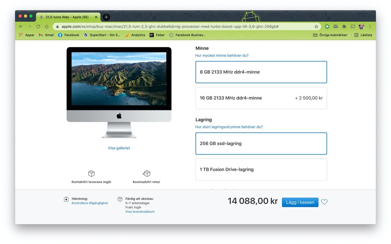 Två iMac-konfigurationer försvinner