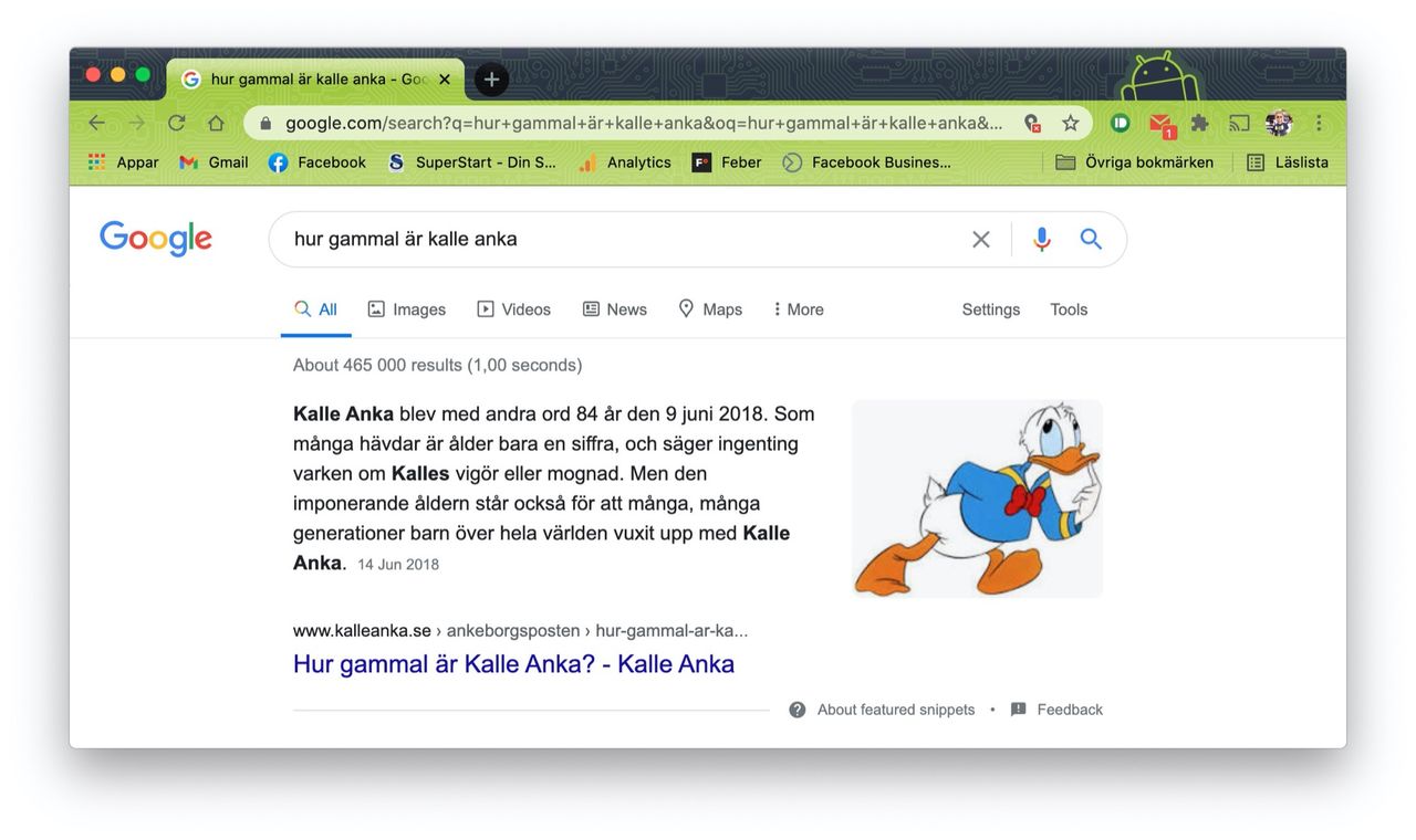 Två tredjedelar av Googles sökningar stannar på Google