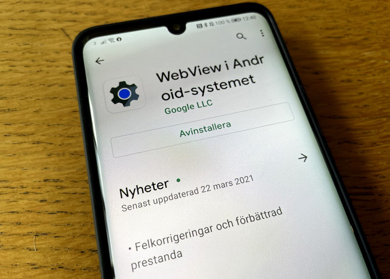 Bugg i WebView fick många androidappar att krascha