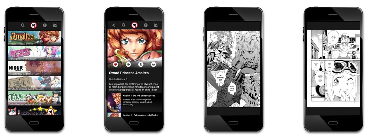 Ny app erbjuder manga på svenska
