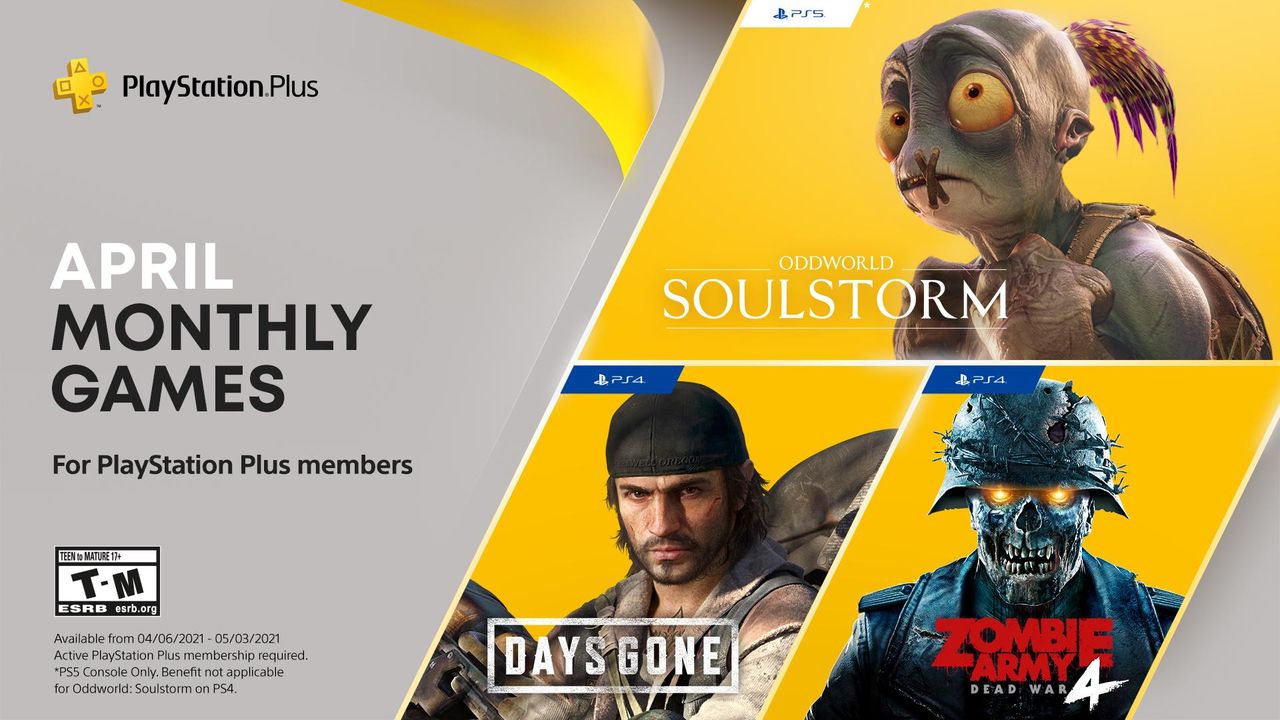 Oddworld och Days Gone till PlayStation Plus