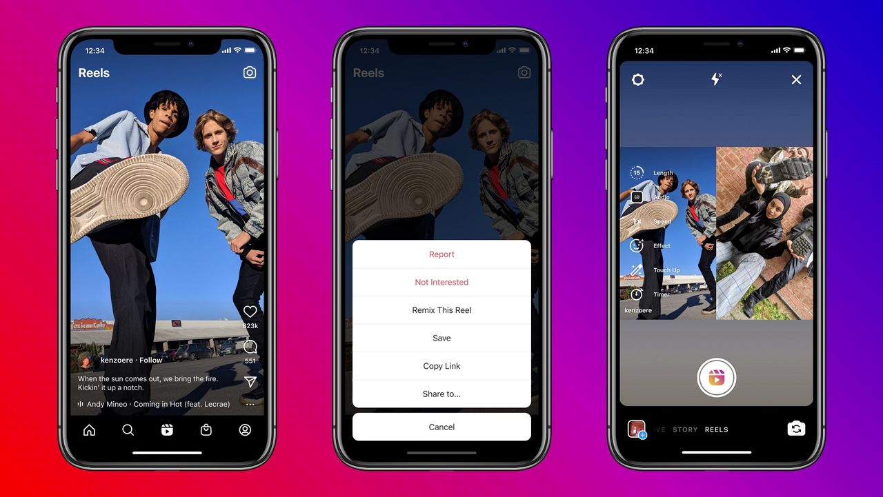 Instagram Reels uppdateras med Tiktok-inspirerad funktion
