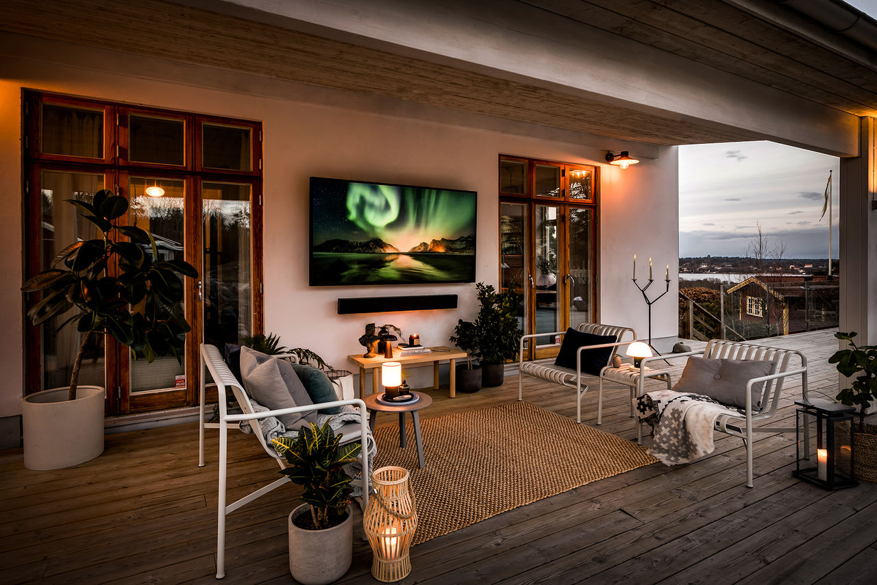 Samsung tåliga TV The Terrace på ingång till Sverige
