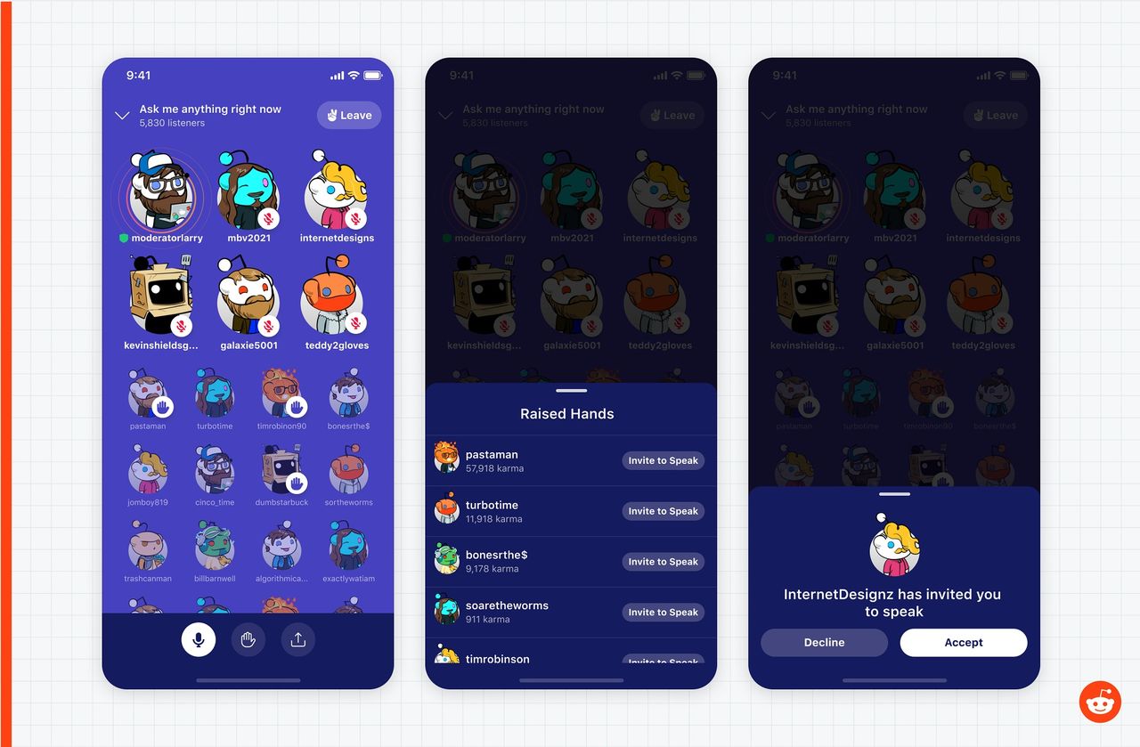 Reddit presenterar sin Clubhouse-klon Reddit Talk