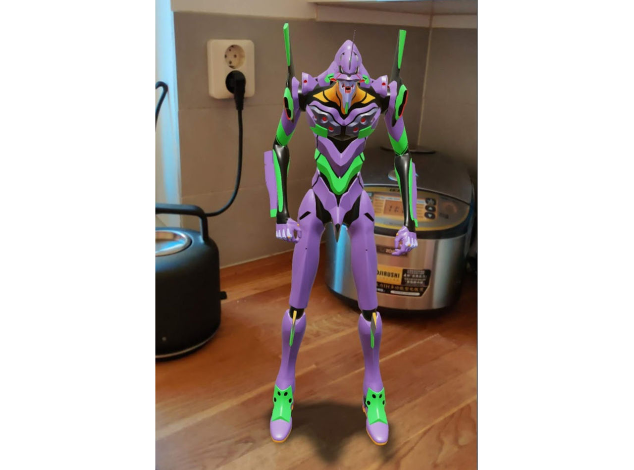 Häng med EVA-01 via förstärkt verklighet