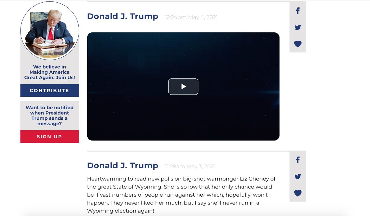 Donald Trump lanserar egen mikroblogg