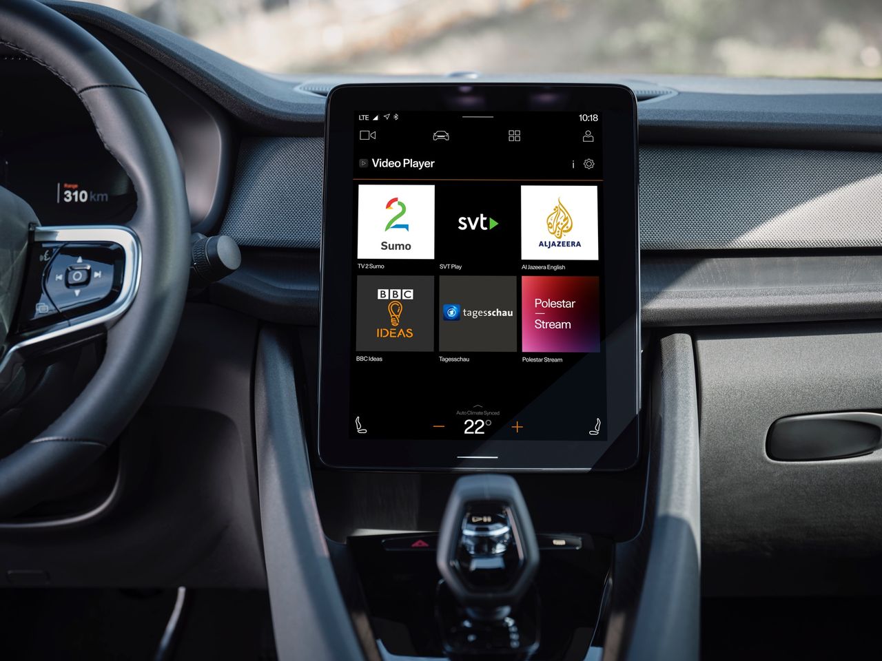 Nu kan du glo på tv i din Polestar 2