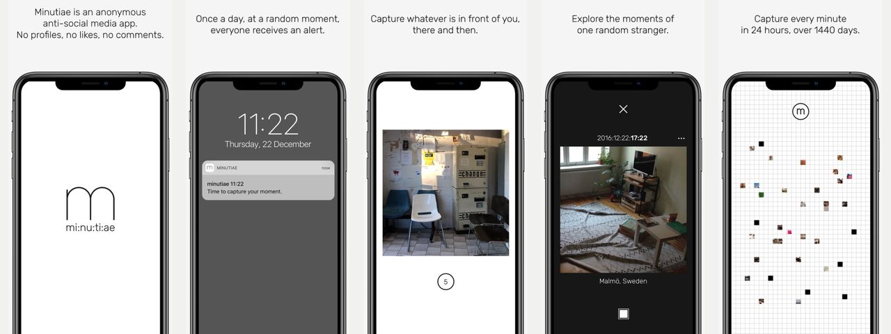 Minutiae är en antisocial bilddelningsapp