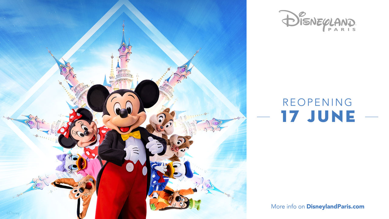 Disneyland Paris öppnar upp igen den 17 juni