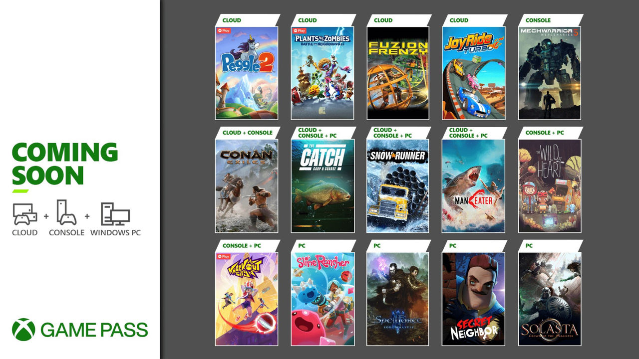 Microsoft listar nya titlar till Game Pass