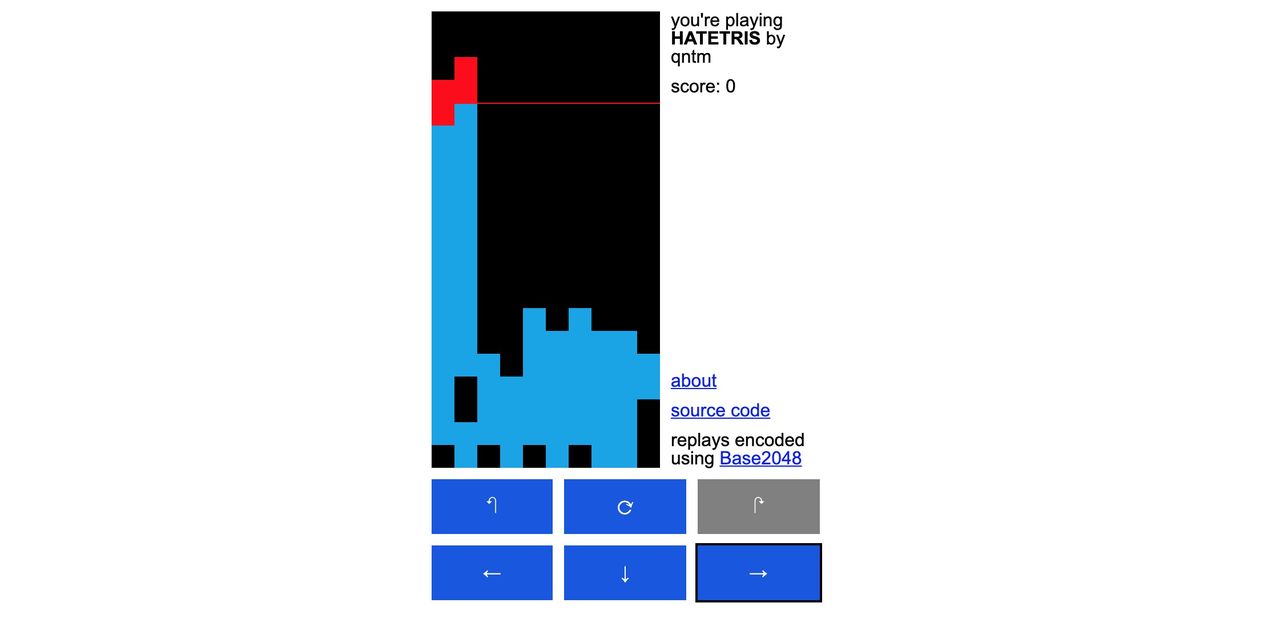 Spela Tetris, fast bara med dåliga bitar. Om du behöver hata livet bara  lite till. | Feber / Spel