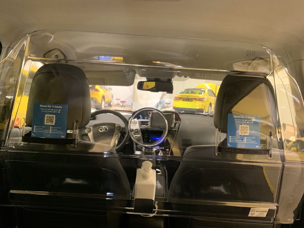 Ny lösning för att betala med QR-kod i taxi