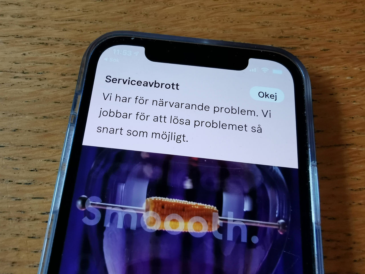 Klarna förklarar gårdagens haveri