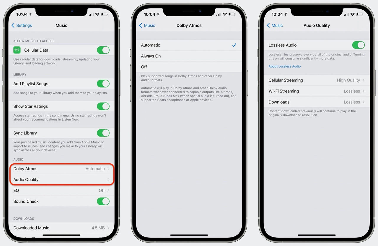 Apple Music har nu aktiverat högupplöst och spatialt ljud