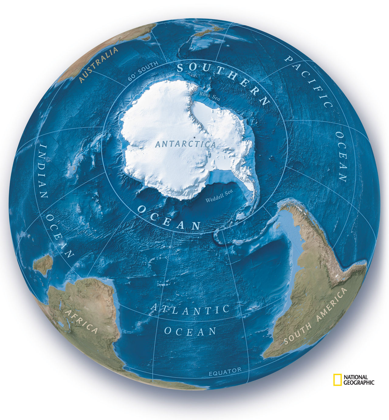 National Geographic anser att det finns fem oceaner