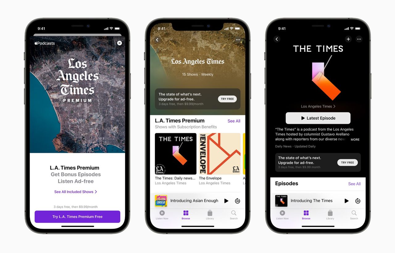 Nu är Apples podcastprenumerationer igång